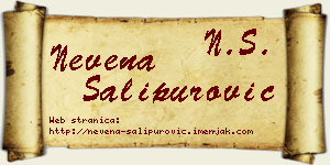 Nevena Šalipurović vizit kartica